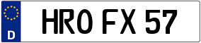 Trailer License Plate
